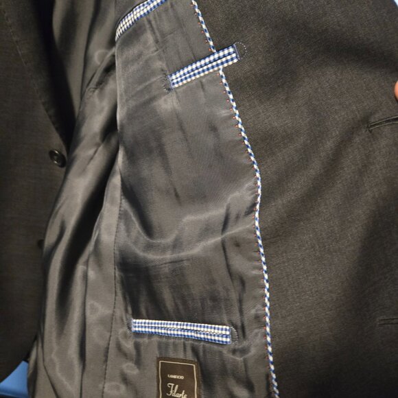 Blazer 42R Charcoal Grey 100% wool - Picture 2 of 2